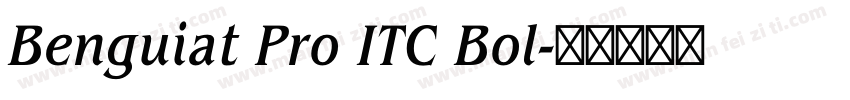 Benguiat Pro ITC Bol字体转换